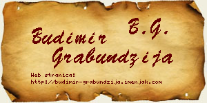 Budimir Grabundžija vizit kartica
